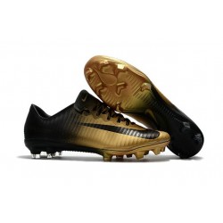 Nike Mercurial Vapor XI FG Scarpe Calcio Uomo Nero Oro