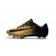 Nike Mercurial Vapor XI FG Scarpe Calcio Uomo Nero Oro