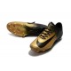 Nike Mercurial Vapor XI FG Scarpe Calcio Uomo Nero Oro