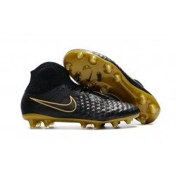 Nike Magista Obra II FG Uomo 2017 Scarpe da Calcio Nero Oro