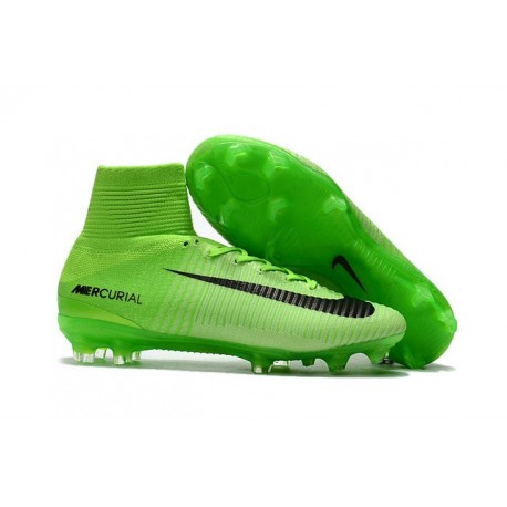 Nike Mercurial Superfly 5 FG 2017 Scarpe Calcio Uomo Verde Nero