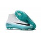 Scarpa da Calcio Nuovo Nike Mercurial Superfly V FG Bianco Blu Nero