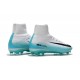 Scarpa da Calcio Nuovo Nike Mercurial Superfly V FG Bianco Blu Nero