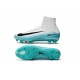 Scarpa da Calcio Nuovo Nike Mercurial Superfly V FG Bianco Blu Nero