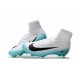 Scarpa da Calcio Nuovo Nike Mercurial Superfly V FG Bianco Blu Nero