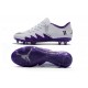 Scarpini Calcio Nuove Nike Hypervenom Phinish FG Neymar X Jordan Bianco Viola