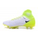 Nike Magista Obra II FG Uomo 2017 Scarpe da Calcio Bianco Giallo