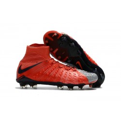 Scarpe Calcio Nike Hypervenom Phantom 3 Dynamic Fit FG - Rosso Grigio