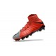 Scarpe Calcio Nike Hypervenom Phantom 3 Dynamic Fit FG - Rosso Grigio