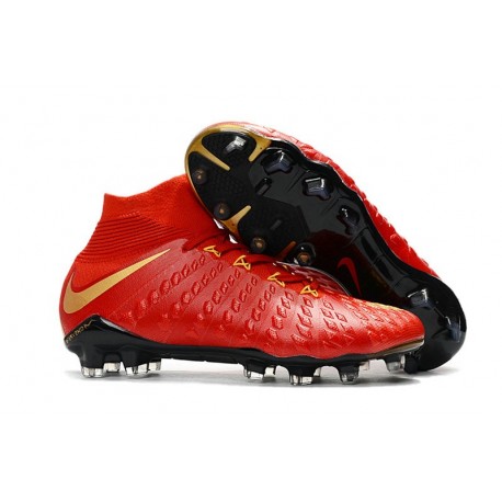 Scarpe Calcio Nike Hypervenom Phantom 3 Dynamic Fit FG - Rosso Oro