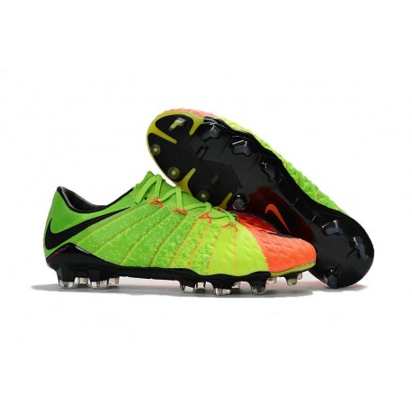 Scarpe Nike HyperVenom Phantom 3 FG ACC Verde Arancio Nero