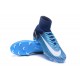 Scarpa da Calcio Nuovo Nike Mercurial Superfly V FG Blu Bianco