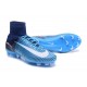 Scarpa da Calcio Nuovo Nike Mercurial Superfly V FG Blu Bianco