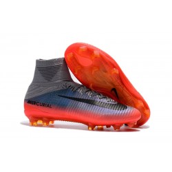 Scarpa da Calcio Nuovo Nike Mercurial Superfly V FG Gris Orange Noir