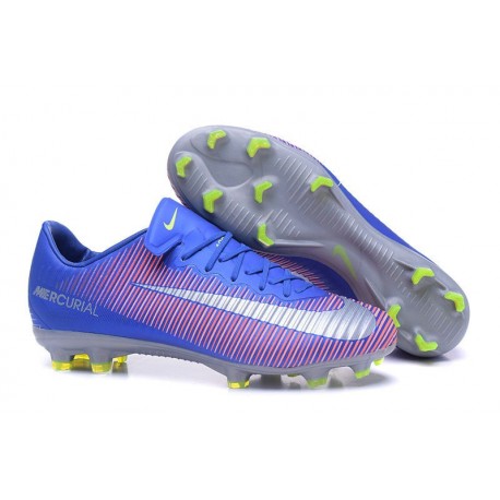 Nike Mercurial Vapor XI FG Scarpe Calcio Uomo Rose Bleu Argent