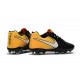 Scarpe da Calcio Nuovo 2017 Nike Tiempo Legend VII FG Nero Giallo