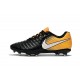 Scarpe da Calcio Nuovo 2017 Nike Tiempo Legend VII FG Nero Giallo