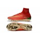 Scarpe 2017 Nike Mercurial Superfly V CR7 FG ACC Rosso Oro