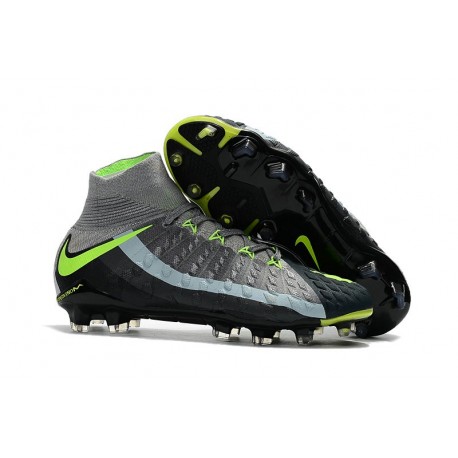 Nike Hypervenom Phantom III DF FG Nuovo Scarpa Uomo - Nero Grigio