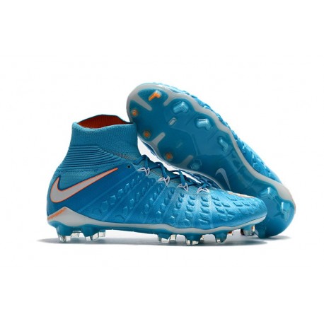 Nike Hypervenom Phantom III DF FG Nuovo Scarpa Uomo - Blu Bianco