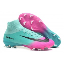 Scarpe 2017 Nike Mercurial Superfly V FG ACC Rosa Blu Nero