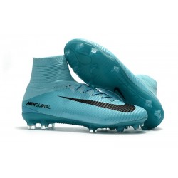 Scarpe 2017 Nike Mercurial Superfly V FG ACC Blu Nero