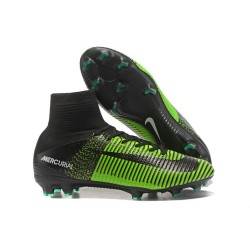 Nike Nuovo Scarpa Calcio Mercurial Superfly 5 FG Uomo Verde Nero