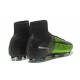 Nike Nuovo Scarpa Calcio Mercurial Superfly 5 FG Uomo Verde Nero