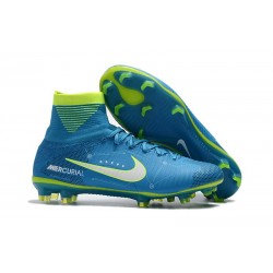 Nike Nuovo Scarpa Calcio Mercurial Superfly 5 FG Neymar Blu