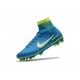 Nike Nuovo Scarpa Calcio Mercurial Superfly 5 FG Neymar Blu