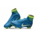 Nike Nuovo Scarpa Calcio Mercurial Superfly 5 FG Neymar Blu