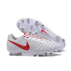 Scarpe da Calcio Nuovo 2017 Nike Tiempo Legend VII FG Bianco Rosso