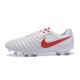 Scarpe da Calcio Nuovo 2017 Nike Tiempo Legend VII FG Bianco Rosso