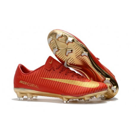 Nike Mercurial Vapor 11 CR7 FG Scarpa Nuove 2017 - Rosso Oro