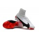 Nike Nuovo Scarpa Calcio Mercurial Superfly 5 FG Uomo Bianco Rosso Nero