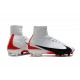 Nike Nuovo Scarpa Calcio Mercurial Superfly 5 FG Uomo Bianco Rosso Nero