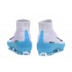 Nike Nuovo Scarpa Calcio Mercurial Superfly 5 FG Uomo Bianco Blu