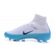 Nike Nuovo Scarpa Calcio Mercurial Superfly 5 FG Uomo Bianco Blu