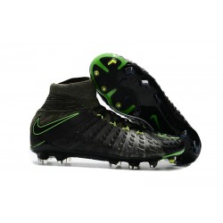 Scarpe Nike Hypervenom Phantom III Dynamic Fit FG Nero Verde