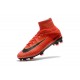 Nike Nuovo Scarpa Calcio Mercurial Superfly 5 FG Uomo Rosso Nero