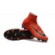 Nike Nuovo Scarpa Calcio Mercurial Superfly 5 FG Uomo Rosso Nero