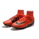 Nike Nuovo Scarpa Calcio Mercurial Superfly 5 FG Uomo Rosso Nero