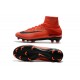 Nike Nuovo Scarpa Calcio Mercurial Superfly 5 FG Uomo Rosso Nero