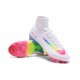 Nike Nuovo Scarpa Calcio Mercurial Superfly 5 FG Uomo Bianco Arcobaleno