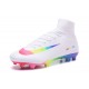 Nike Nuovo Scarpa Calcio Mercurial Superfly 5 FG Uomo Bianco Arcobaleno