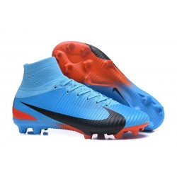 Nike Nuovo Scarpa Calcio Mercurial Superfly 5 FG Uomo Blu Nero