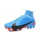 Nike Nuovo Scarpa Calcio Mercurial Superfly 5 FG Uomo Blu Nero