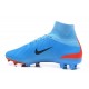 Nike Nuovo Scarpa Calcio Mercurial Superfly 5 FG Uomo Blu Nero