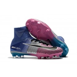 Scarpe da Calcio Nike Mercurial Superfly V FG ACC - Rosa Blu Nero