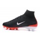 Scarpe da Calcio Nike Mercurial Superfly V FG ACC - Nero Bianco Rosso